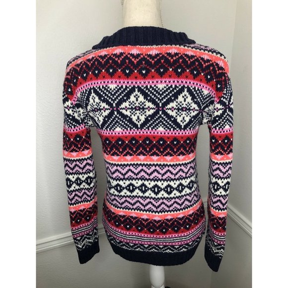 Juniors H&M Multi Color Sweater Cardigan Fits Like a Medium - Picture 5 of 6